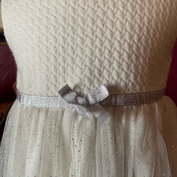 Brand: Nannette, 2t white with silver spring/summer dress with long sleeve coat - Picture 2 of 14